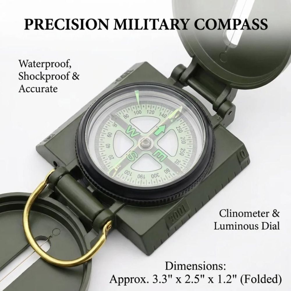 Waterproof Professional Compas - огляд і ціна Compass Lensatic
